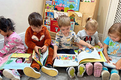 nursery children reading