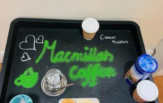 macmillan coffee morning tray