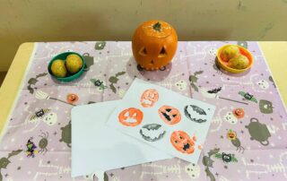 halloween pumpkin printing activity