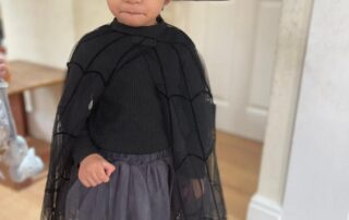 nursery child dressed as a witch