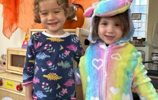 nursery children celebrating halloween