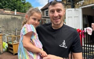 Father and Daughter together on Father's Day