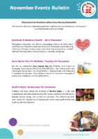 Monkey Puzzle Uxbridge November 2025 Events Bulletin